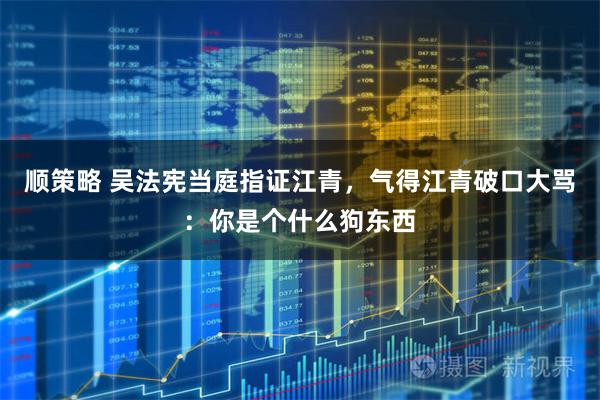 顺策略 吴法宪当庭指证江青,气得江青破口大骂:你是个什么狗东西