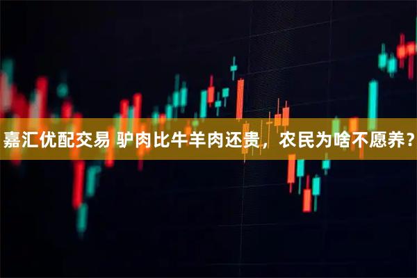 嘉汇优配交易 驴肉比牛羊肉还贵，农民为啥不愿养？